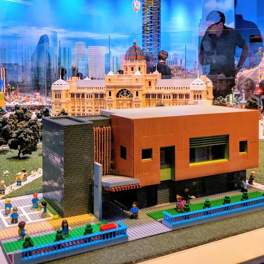 LEGO Golden Square Primary School model