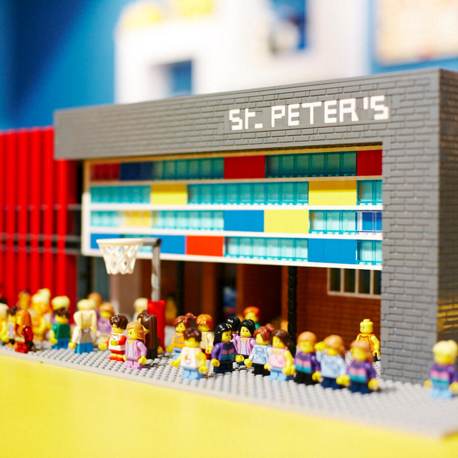 LEGO St Peter&#39;s Primary School model