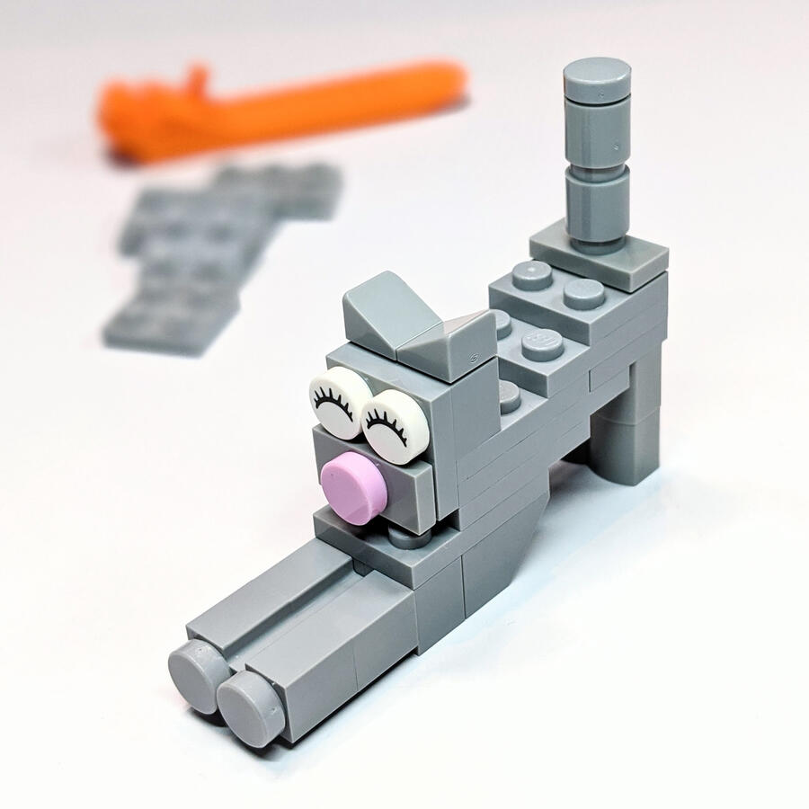 LEGO cat stretch model instructions