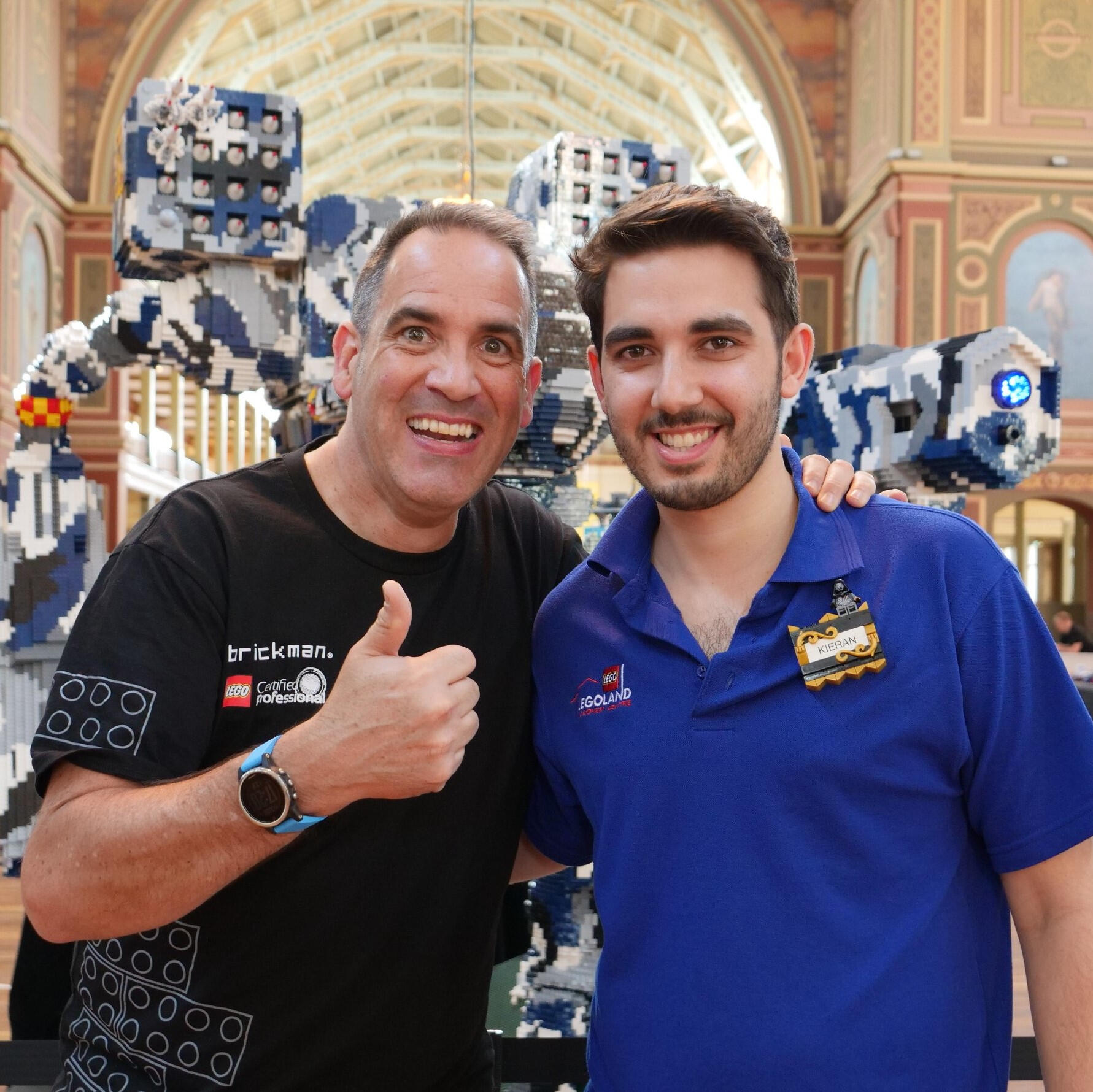 Brickman and Kieran at exhibition