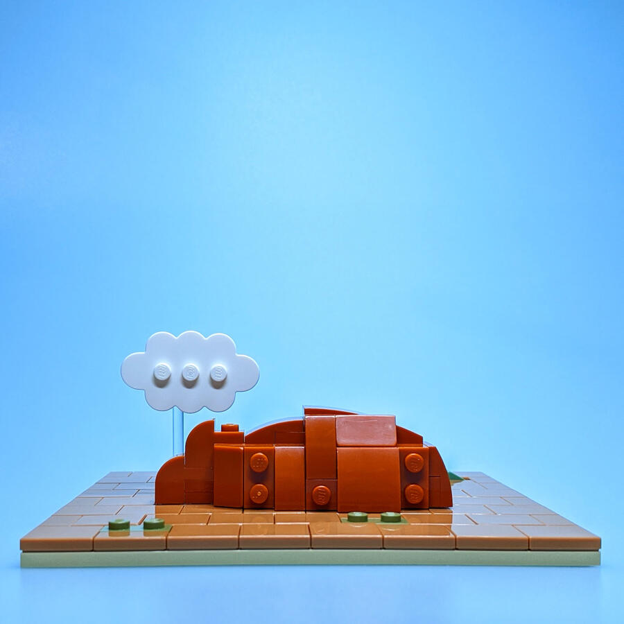 LEGO Uluru landmark model instructions