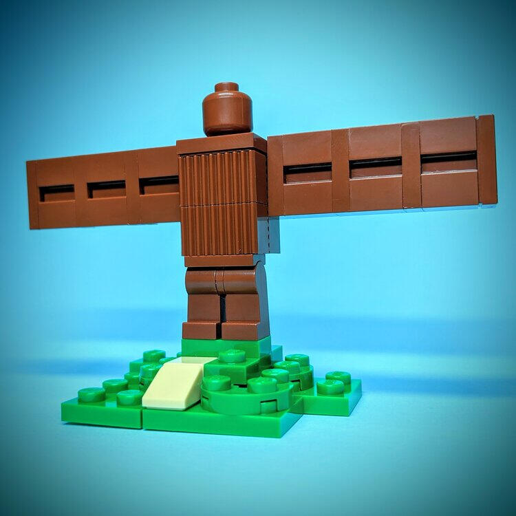 LEGO Angel of the North landmark model instructions