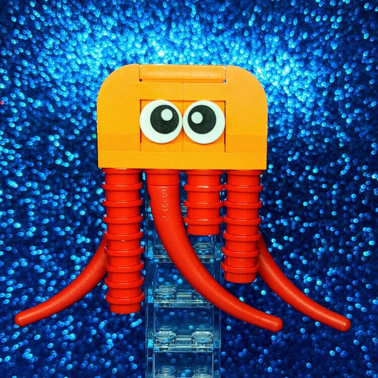 LEGO jellyfish model instructions