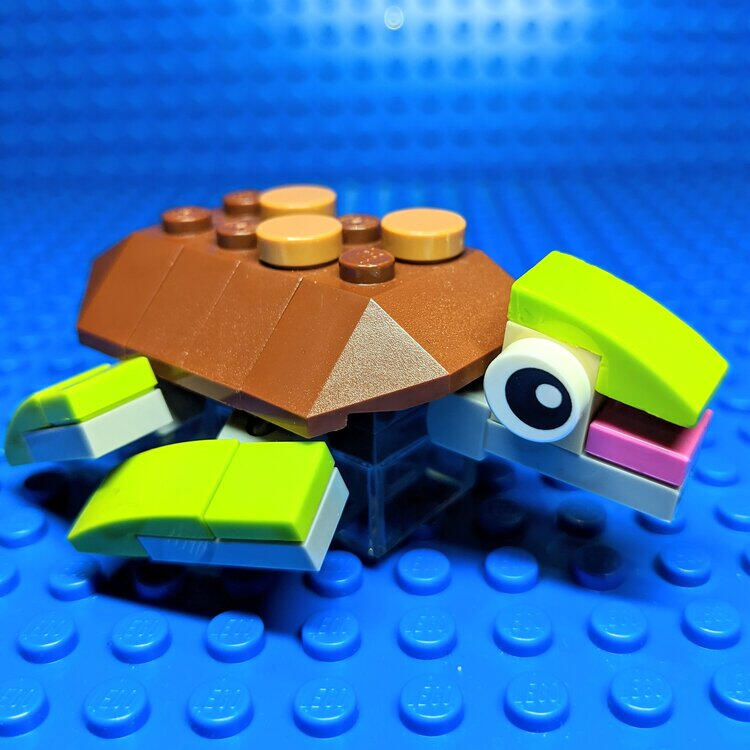 LEGO turtle model instructions