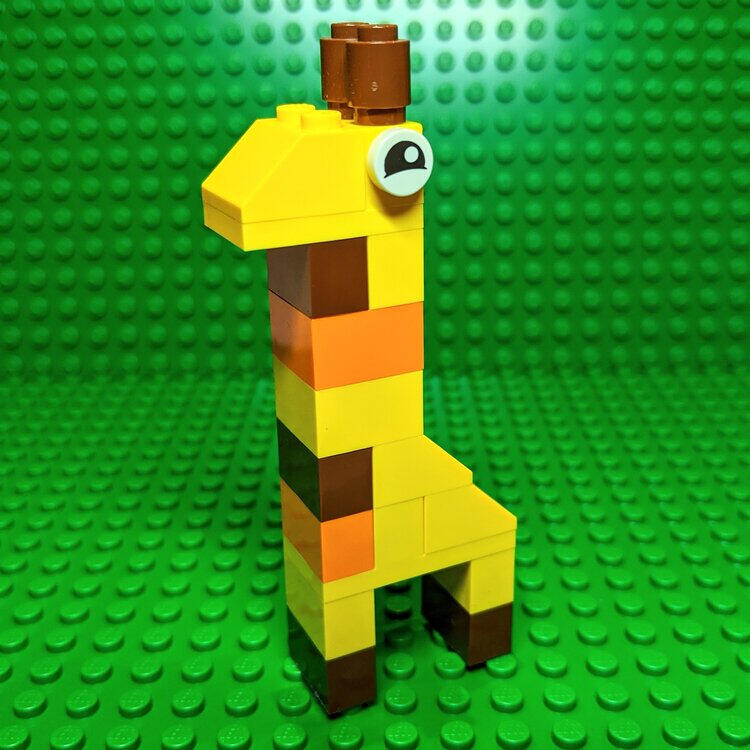 LEGO giraffe model instructions