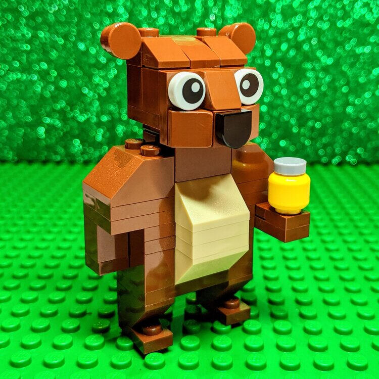 LEGO bear model instructions