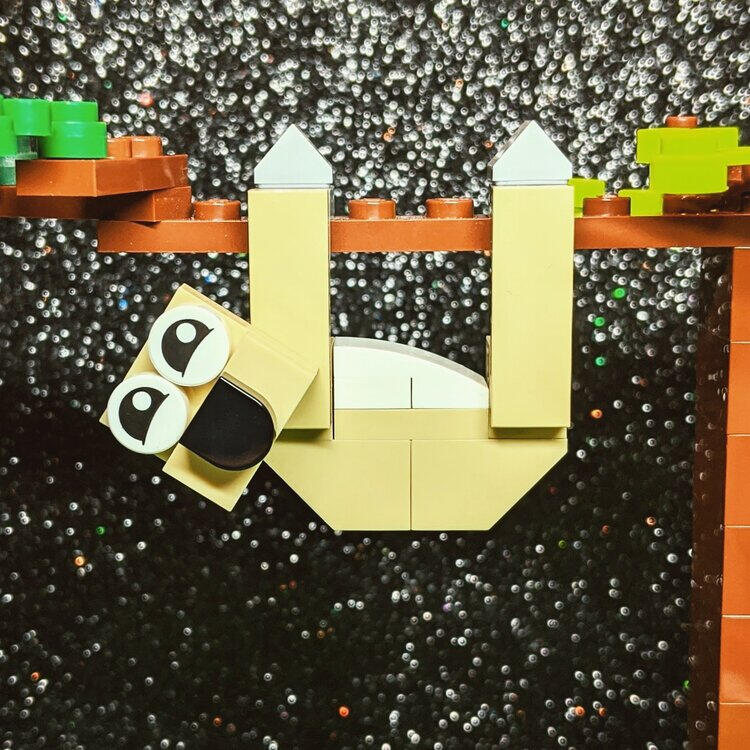 LEGO sloth model instructions
