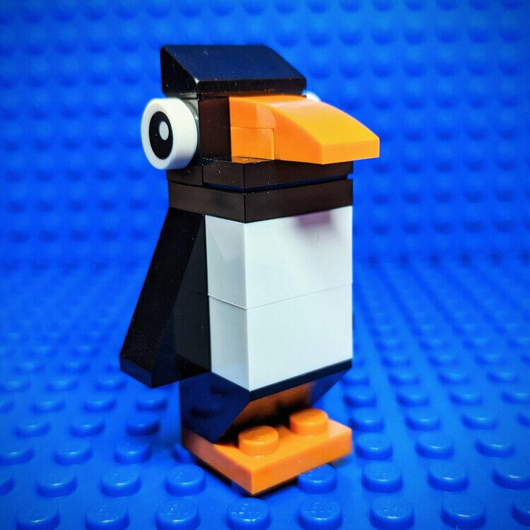LEGO penguin model instructions