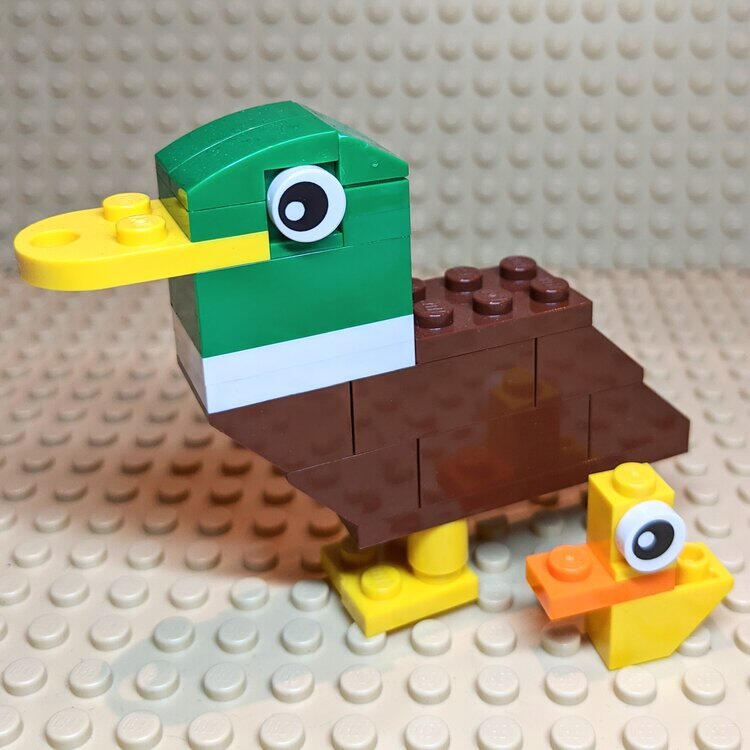 LEGO duck model instructions