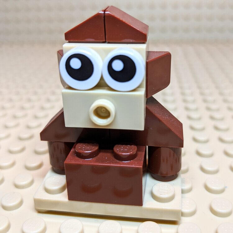LEGO monkey model instructions