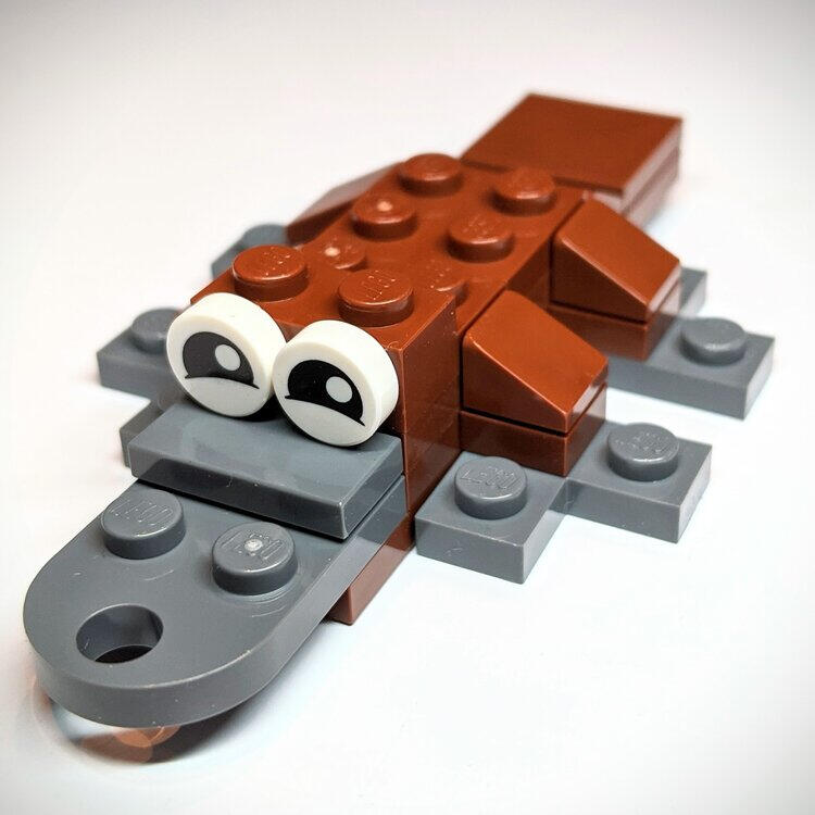 LEGO platypus model instructions