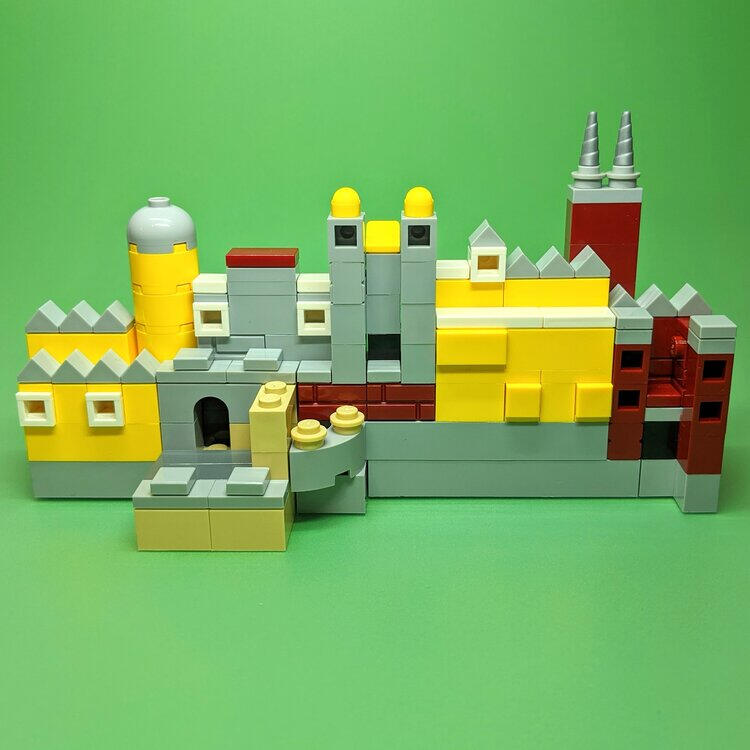 LEGO Pena Palace landmark model instructions