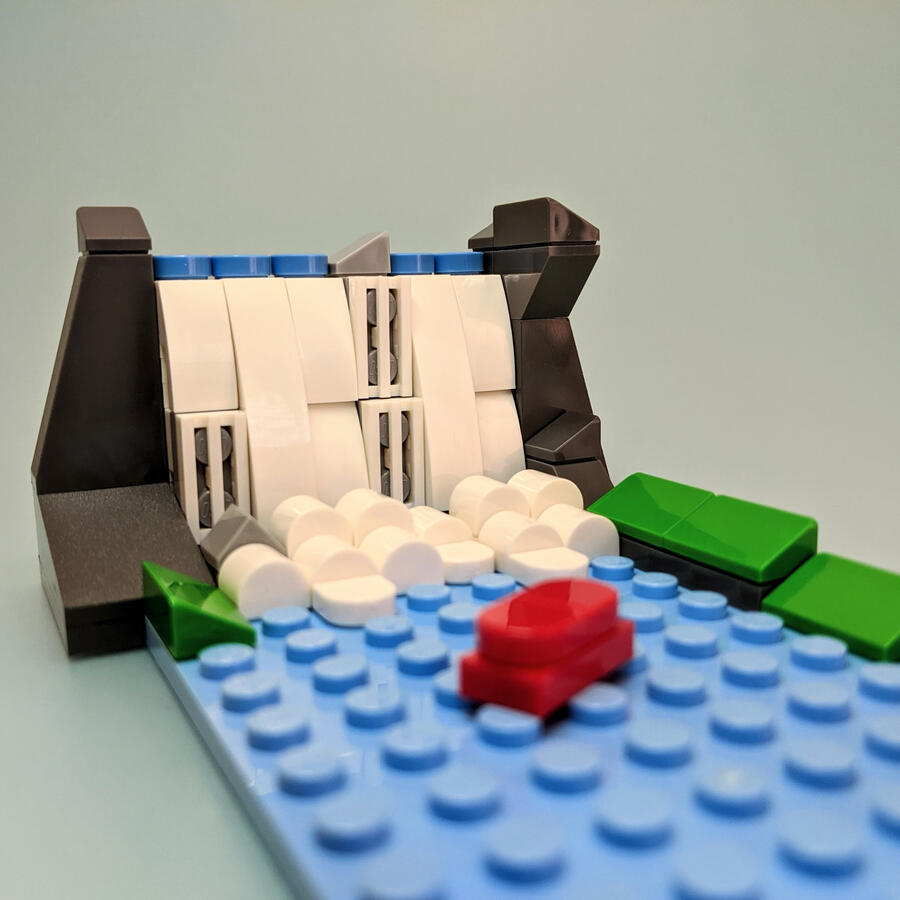 LEGO Niagra Falls landmark model instructions