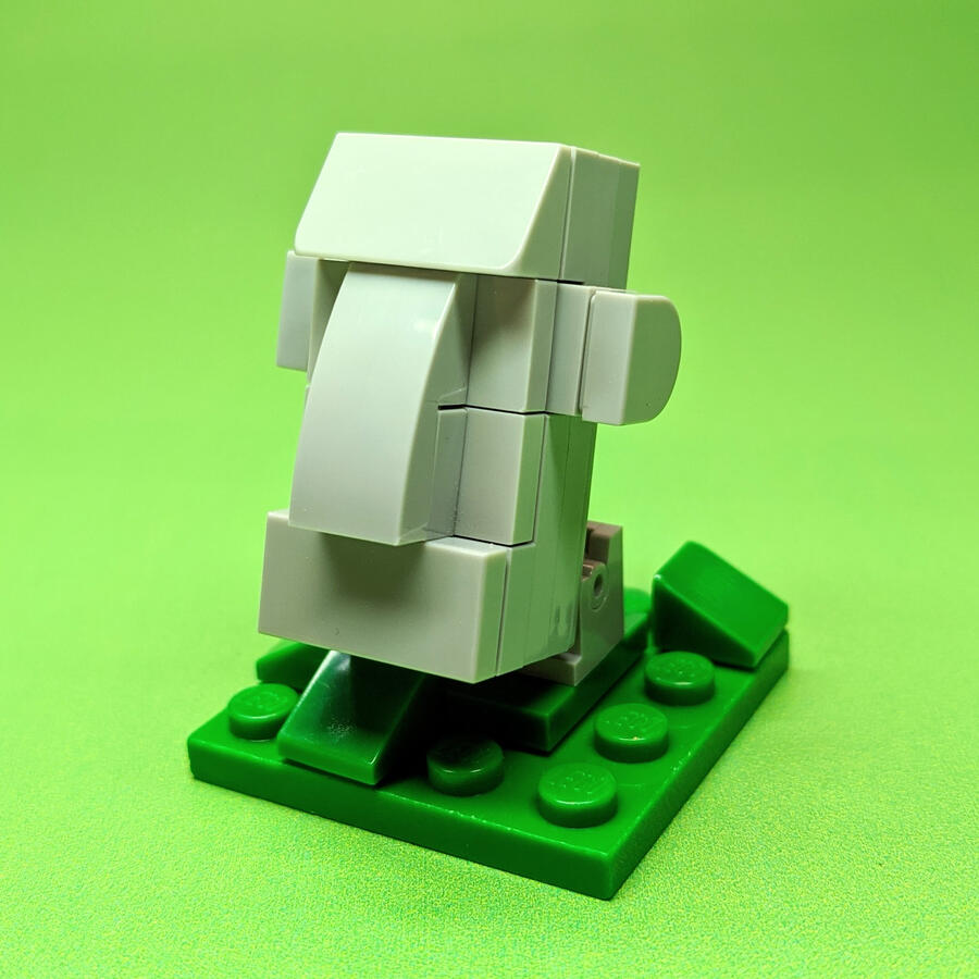 LEGO Easter Island Moai landmark model instructions